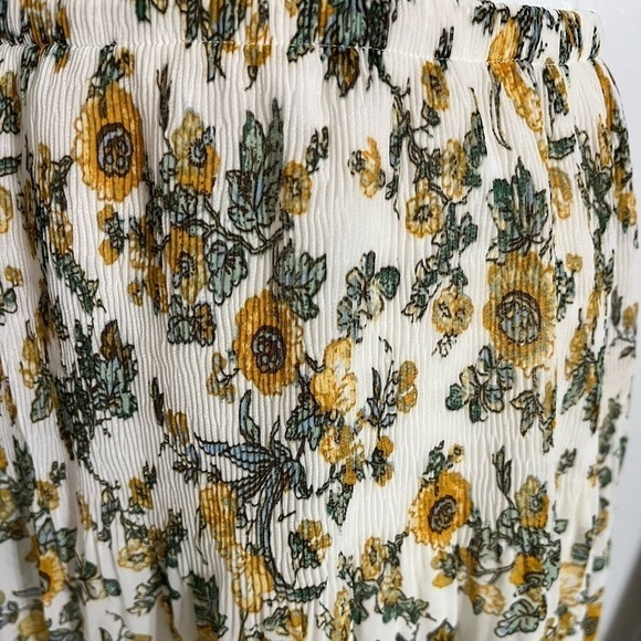 Max Studio Elastic Waist Sunflower Print Lined Skirt Size Small - Picture 5 of 7
